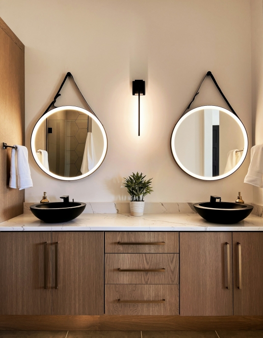 Espejos con luz led